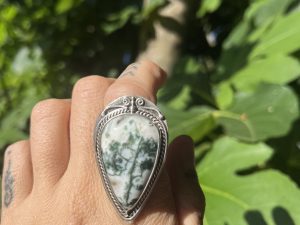 Anillo de Ágata Árbol XL