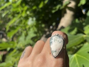 Anillo de Ágata Árbol