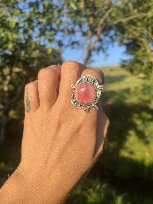 Anillo de Rodocrosita con Espirales