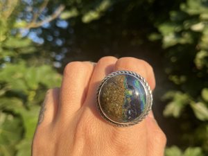 Anillo de Azurita