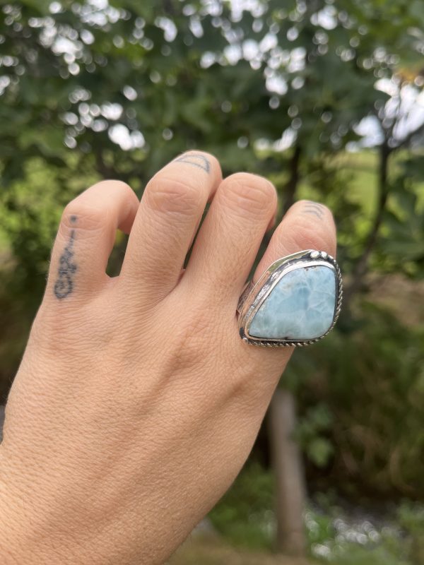 Anillo de Larimar con forma - Imagen 3