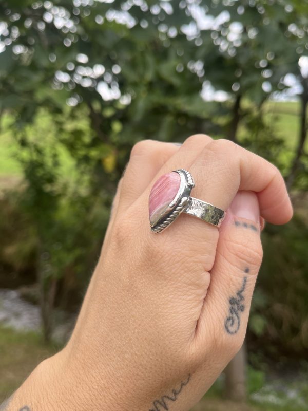 Anillo de Rodocrosita lágrima - Imagen 2