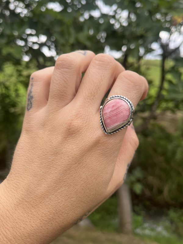 Anillo de Rodocrosita lágrima