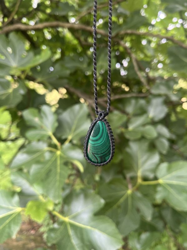 Colgante Macramé Malaquita