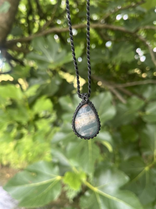 Colgante Macramé Ónix Cielo