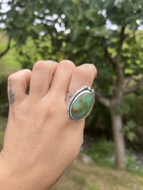 Anillo de Opalina de Perú con aguas - Imagen 3