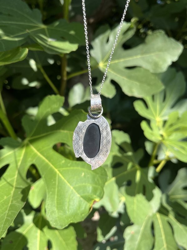 Colgante de Obsidiana Arcoíris con textura - Imagen 3