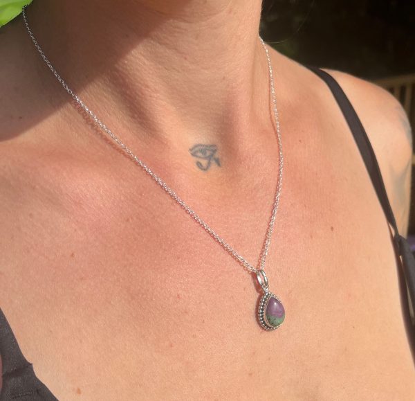 Colgante de Rubí Zoisita boho - Imagen 6