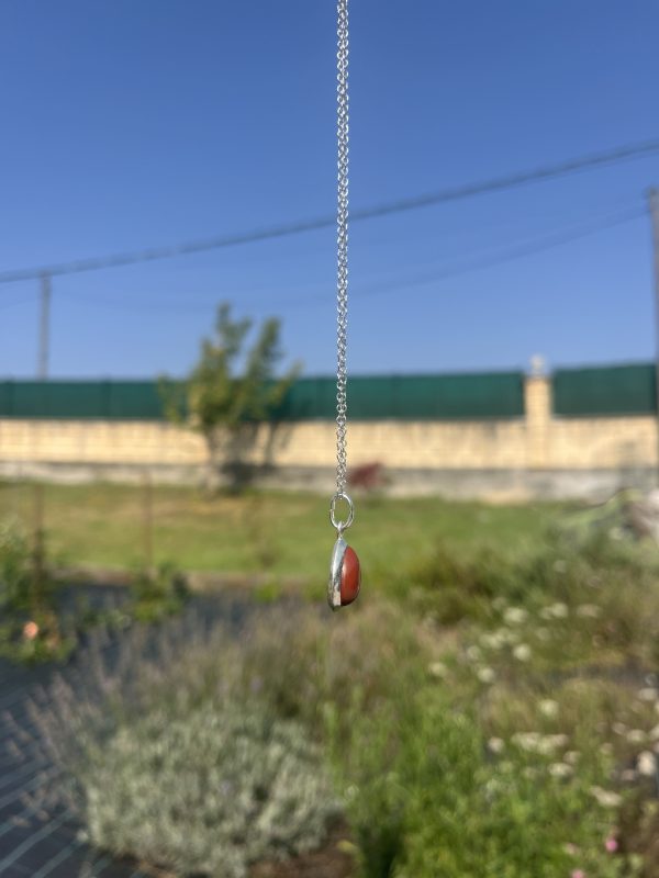 Colgante de Jaspe Rojo lágrima - Imagen 2