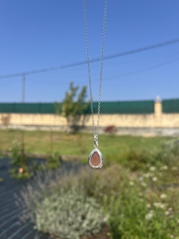 Colgante de Jaspe Rojo lágrima - Imagen 3
