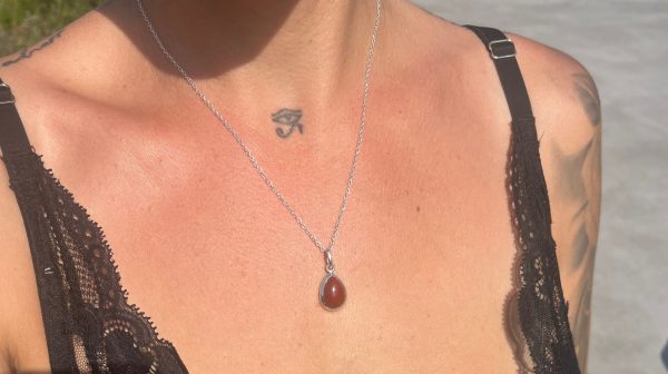 Colgante de Jaspe Rojo lágrima - Imagen 4