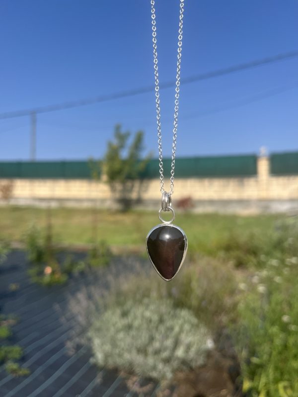 Colgante de Obsidiana Arcoíris rosa - Imagen 2