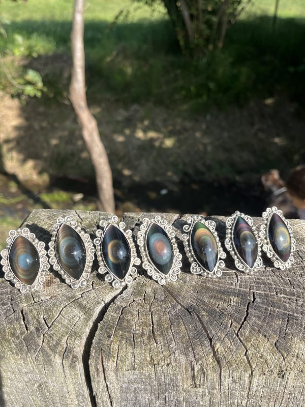 Anillos de Obsidiana Arcoíris - Imagen 8