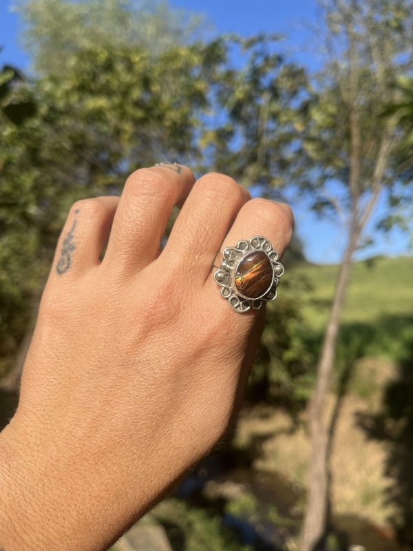 Anillo de Ágata de fuego - Imagen 2