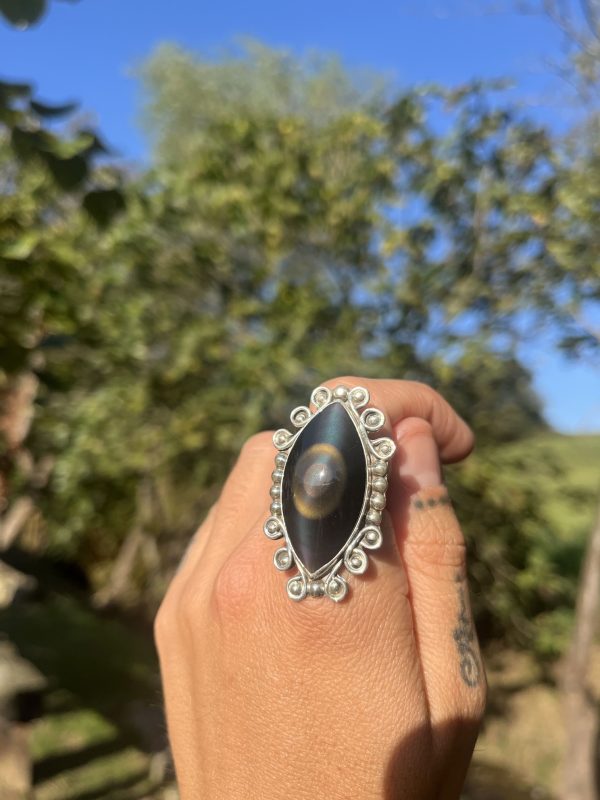 Anillos de Obsidiana Arcoíris - Imagen 4