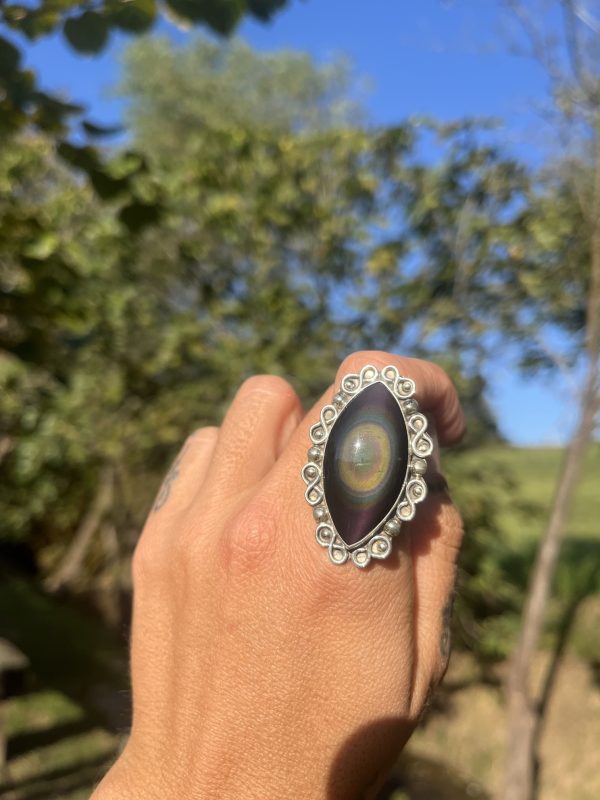 Anillos de Obsidiana Arcoíris - Imagen 5