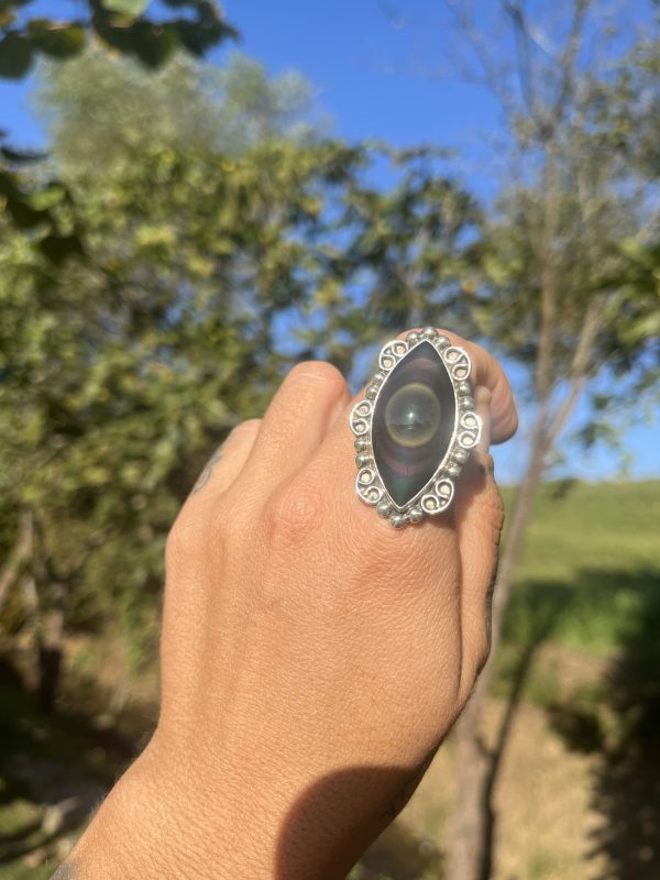 Anillos de Obsidiana Arcoíris - Imagen 6