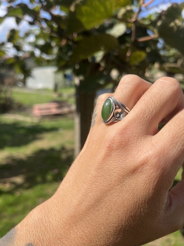 Anillo de Jade de Guatemala ovaladito - Imagen 2