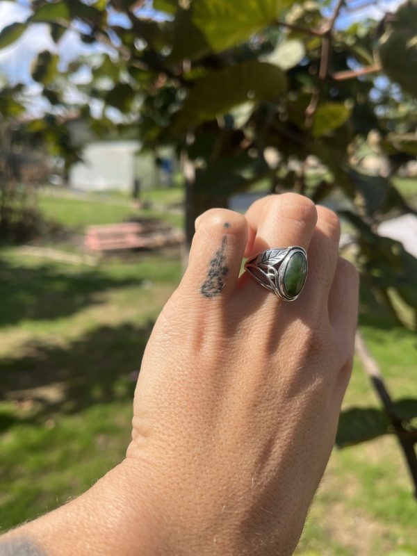 Anillo de Jade de Guatemala ovaladito - Imagen 3