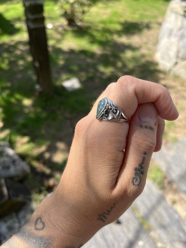 Anillo de Jade de Guatemala lágrima - Imagen 2