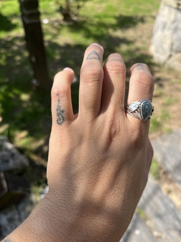 Anillo de Jade de Guatemala lágrima - Imagen 3