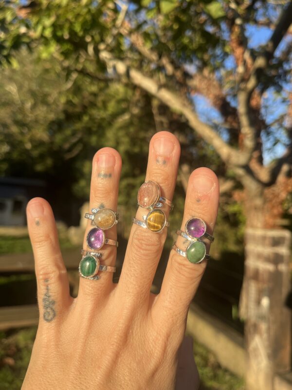Anillos de minerales con textura