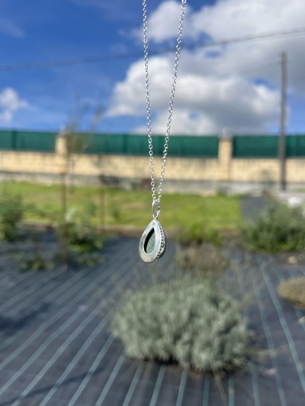 Colgante de Malaquita lágrima estilo boho - Imagen 2