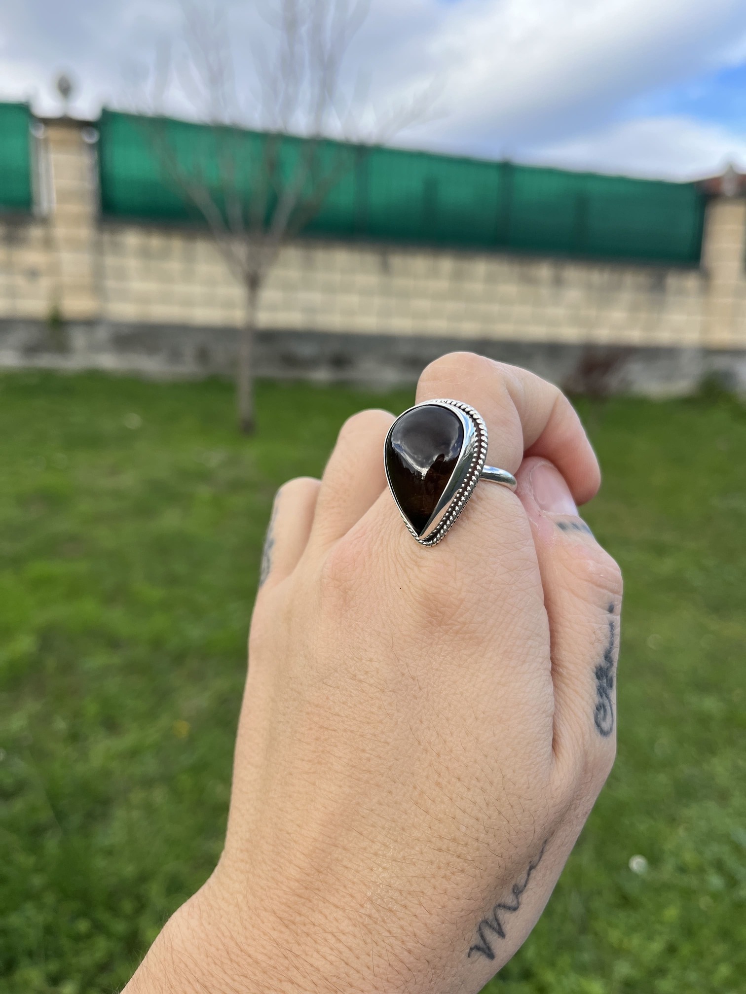 Anillo de Cuarzo ahumado - Imagen 2