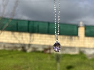 Colgante de Amatista facetado