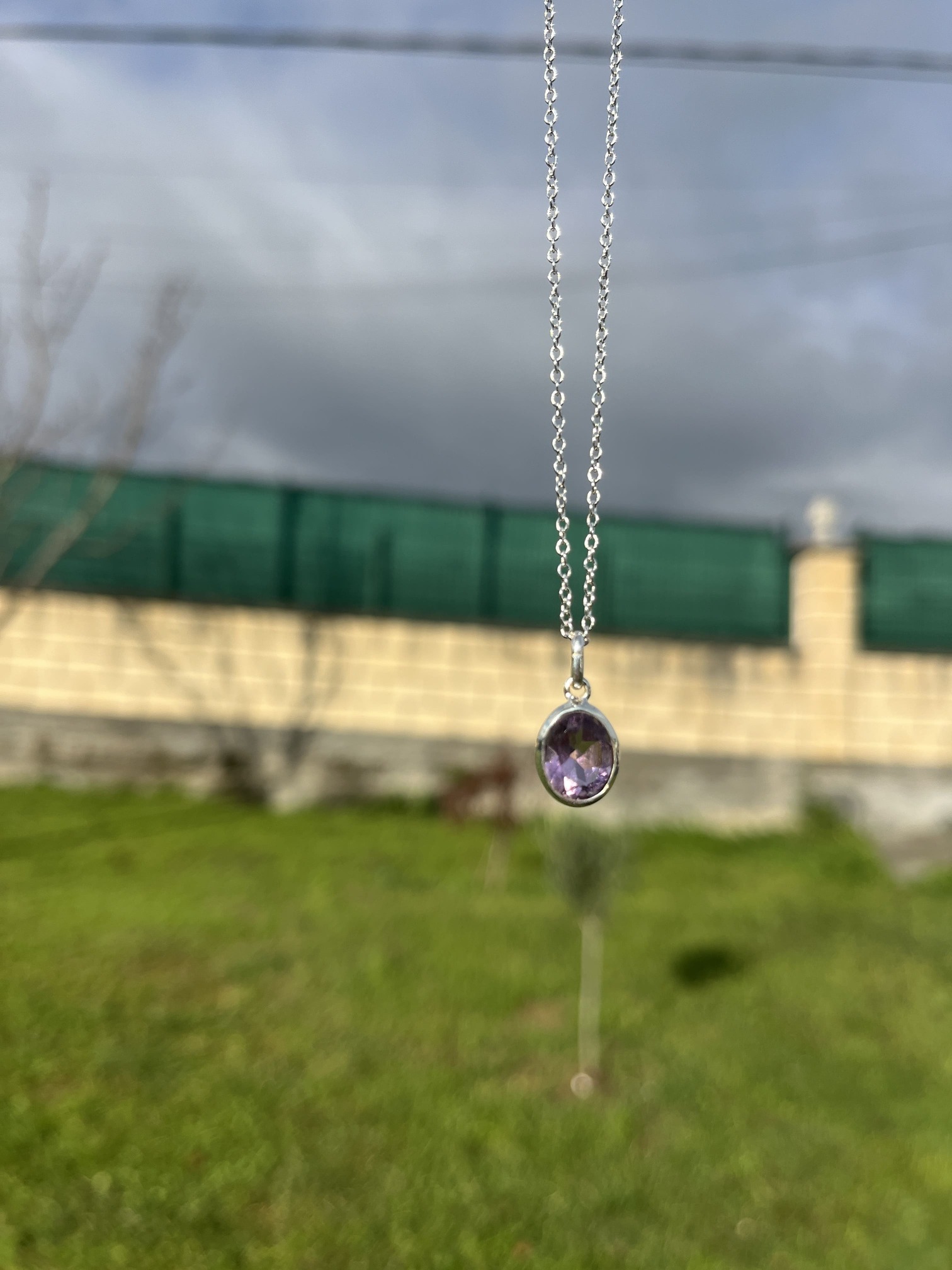 Colgante de Amatista facetado