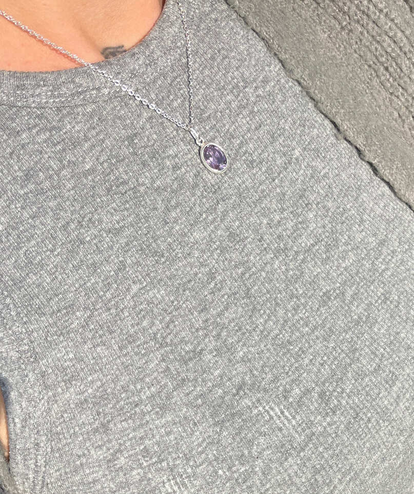 Colgante de Amatista facetado - Imagen 4