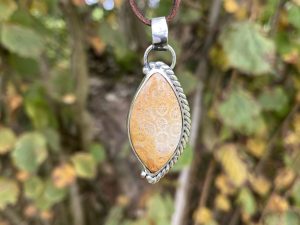 Colgante de Coral Fósil