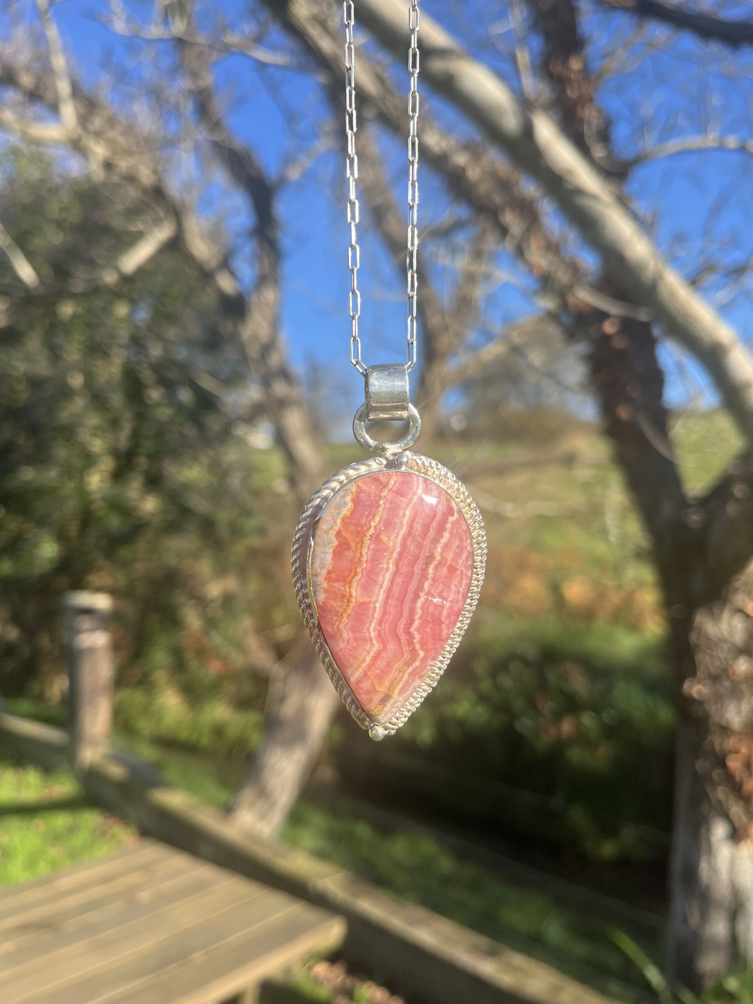 Colgante de Rodocrosita XL