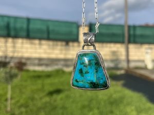 Colgante de Crisocola con Turquesa