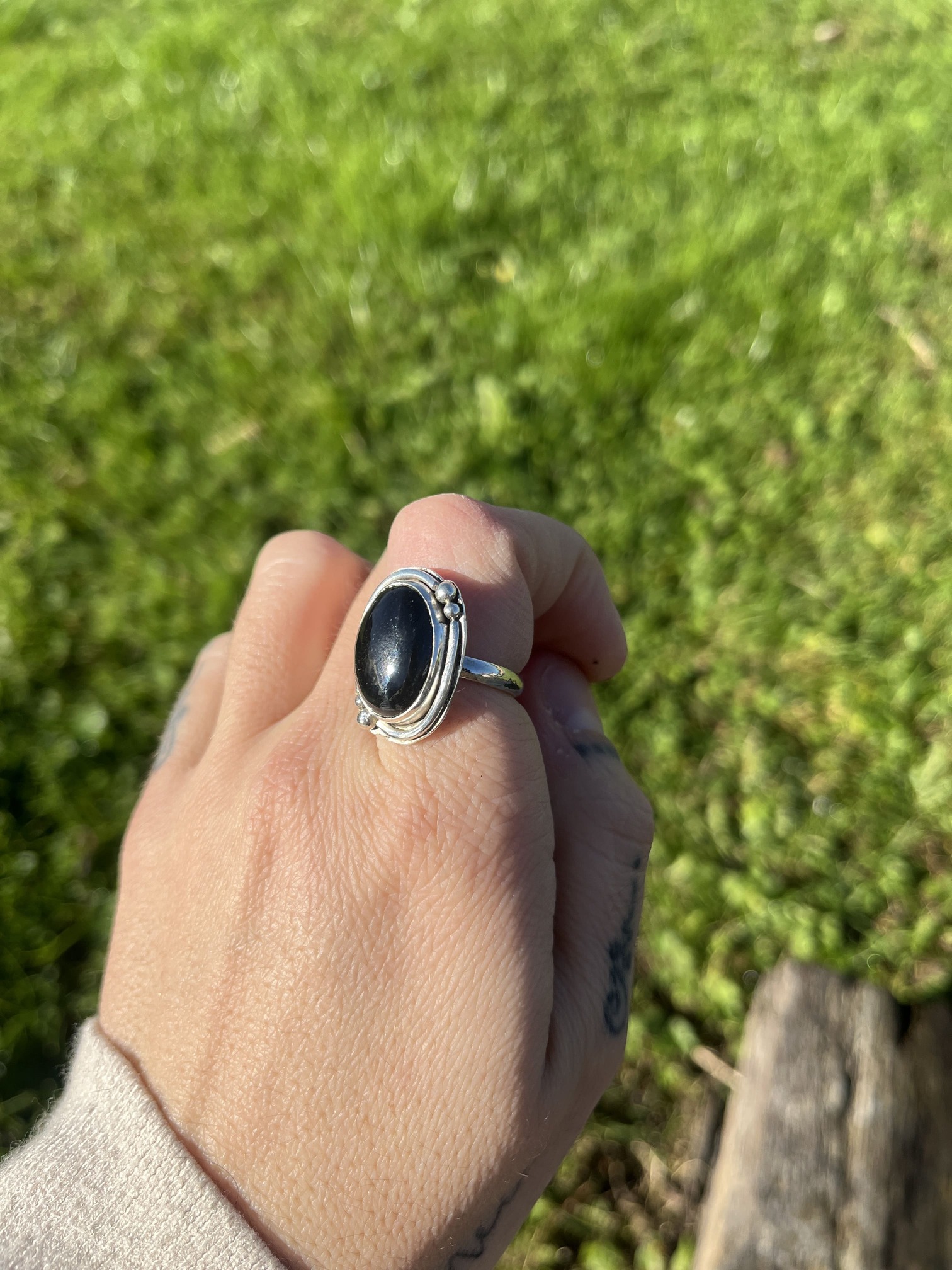 Anillo de Obsidiana Dorada - Imagen 2