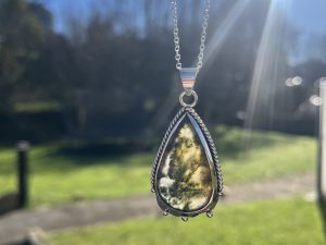 Colgante de Ágata musgo