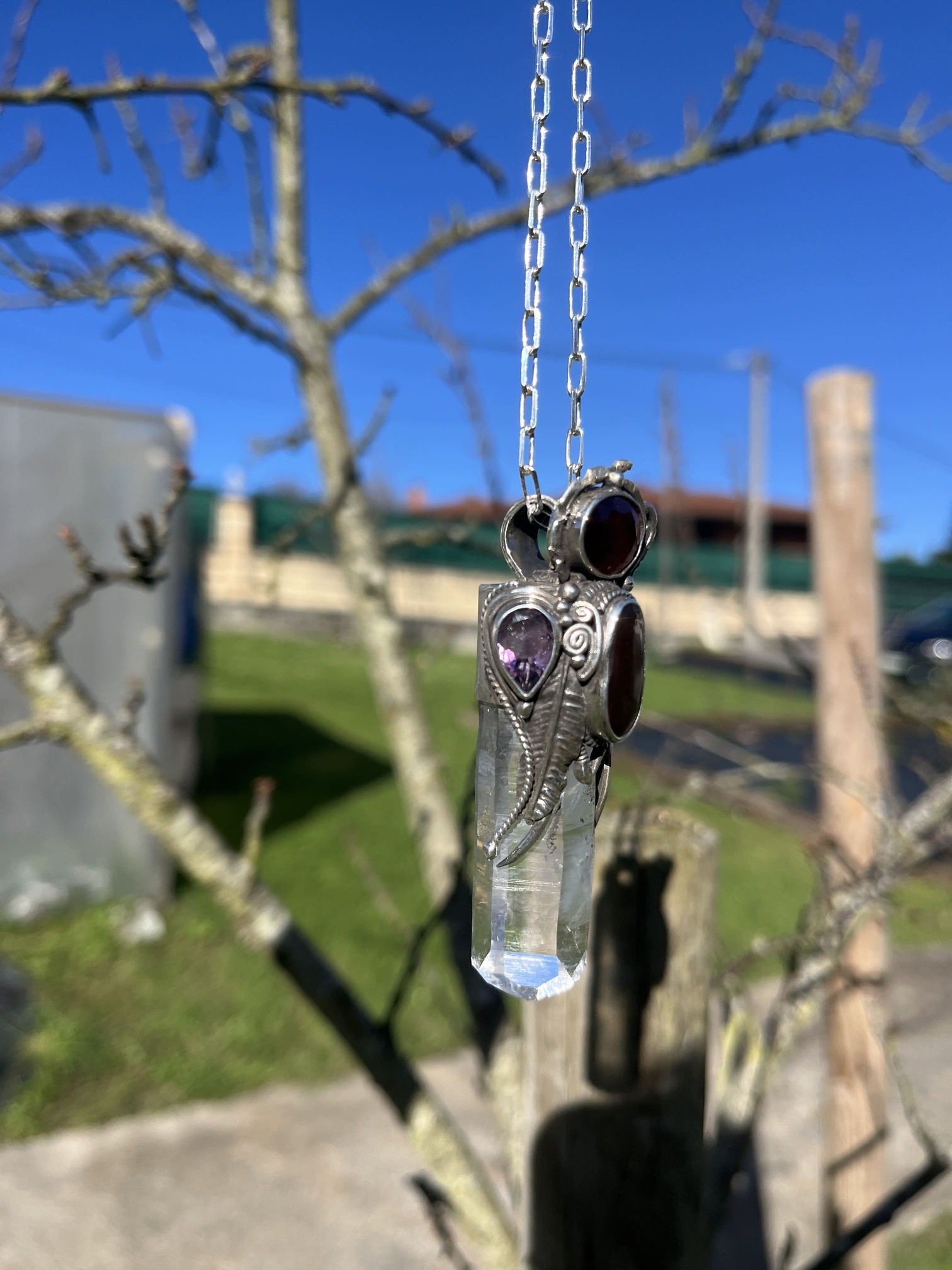 Colgante punta de Cuarzo de Colombia - Imagen 2