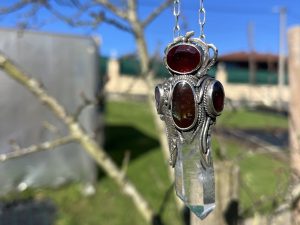 Colgante punta de Cuarzo de Colombia