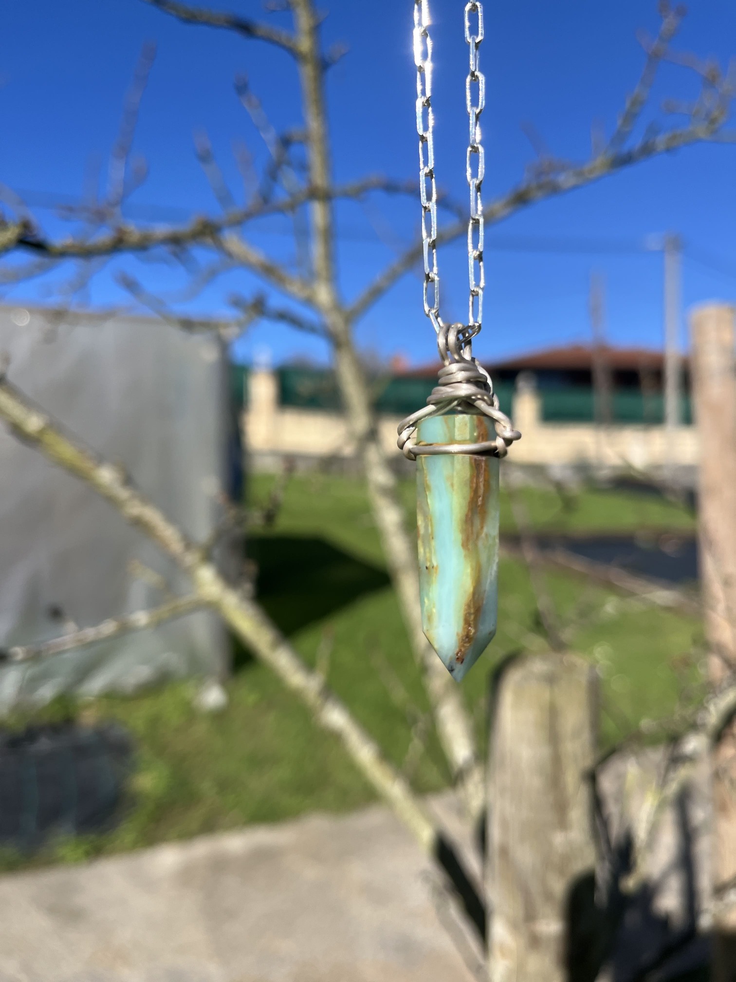 Colgante de Punta de Ópalo Andino - Imagen 3