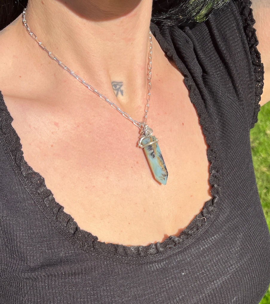 Colgante de Punta de Ópalo Andino - Imagen 5