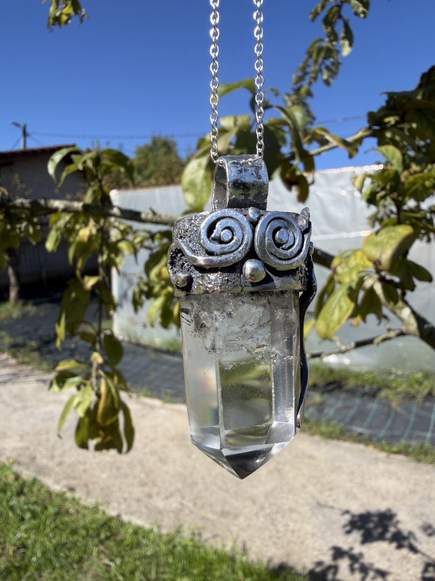 Punta de Cuarzo blanco estilo celta - Imagen 3